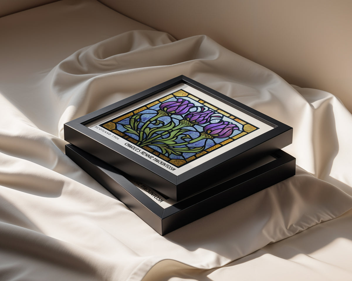 Rennie Mackintosh Thistle Print – Art Nouveau Wall Art - Art Deco Poster