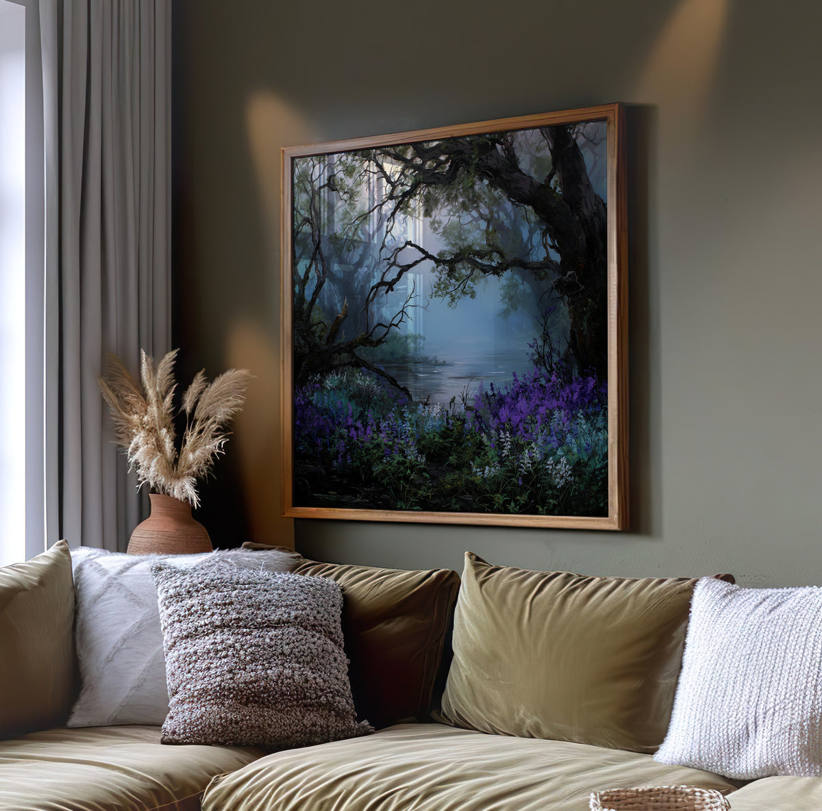 Enchanted Forest Print – Gothic Fantasy Wall Art - Dark Academia Poster