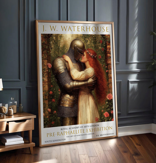 Art Print: The Accolade, John William Waterhouse, Pre-Raphaelite Wall Art