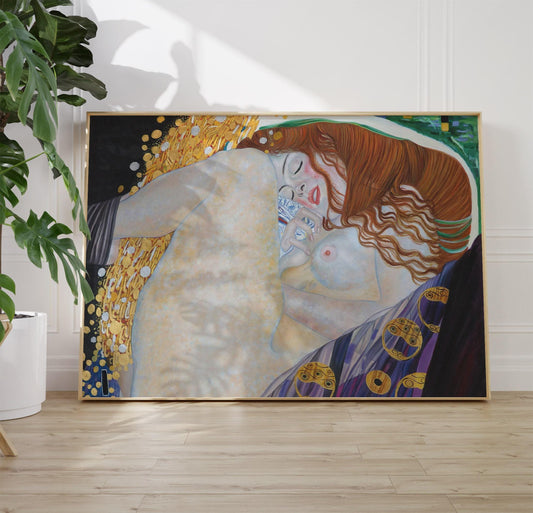 Gustav Klimt Danaë Print – Art Nouveau Unframed Art Print on Premium Paper