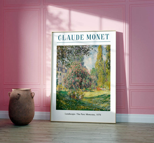 Claude Monet Landscape Poster: Vintage French Impressionist Print