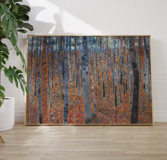 Gustav Klimt Art Print – Art Nouveau Poster with Gold Leaf Artwork, Premium Paper