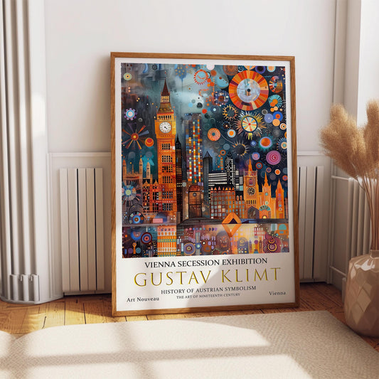 Gustav Klimt Print - Art Nouveau Floral Wall Art | Luxury Home Decor