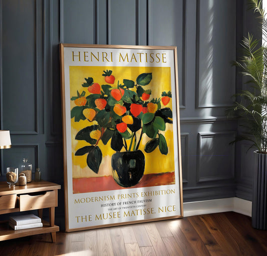 Henri Matisse Exhibition Poster: Fauvism Botanical Art Print