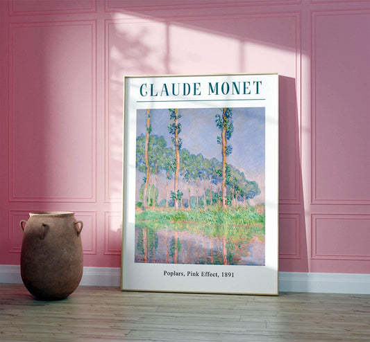 Claude Monet 'Poplars' Print: Vintage French Impressionist Home Decor