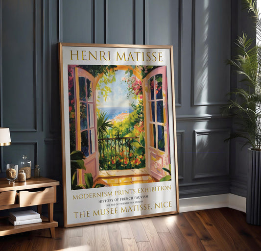 Henri Matisse Inspired Art Print: Open Window, Fauvism Style