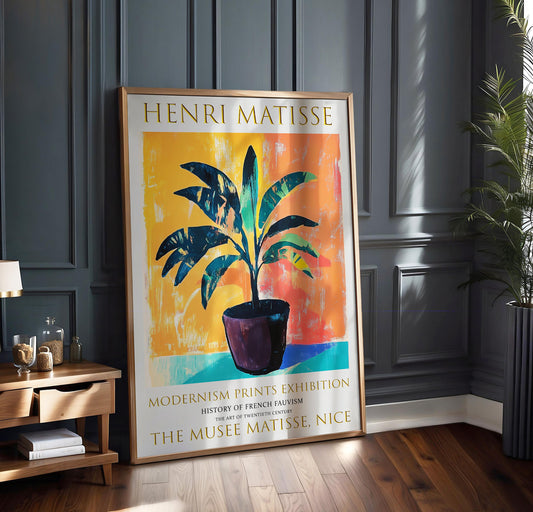 Henri Matisse Exhibition Poster: Fauvism Floral Art Print