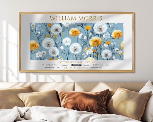 William Morris Dandelion Print: Vintage Botanical Wall Art