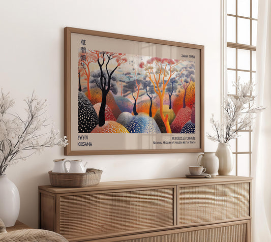 Yayoi Kusama Tree Print WALL ART Picture Poster