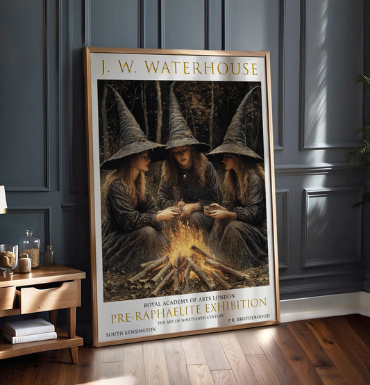 John William Waterhouse Witch Gathering Art Print: Pre-Raphaelite Vintage Decor
