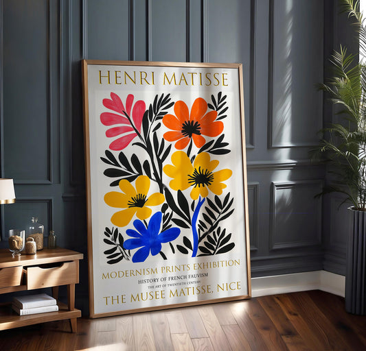 Print: Henri Matisse Flowers, Fauvism Floral Wall Art
