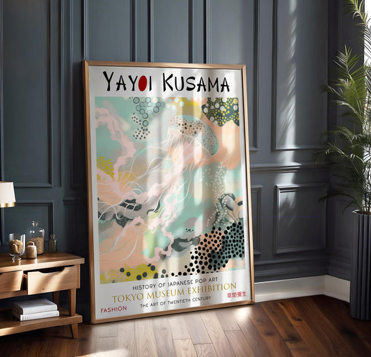 Yayoi Kusama Jellyfish WALL ART PRINT Picture Poster