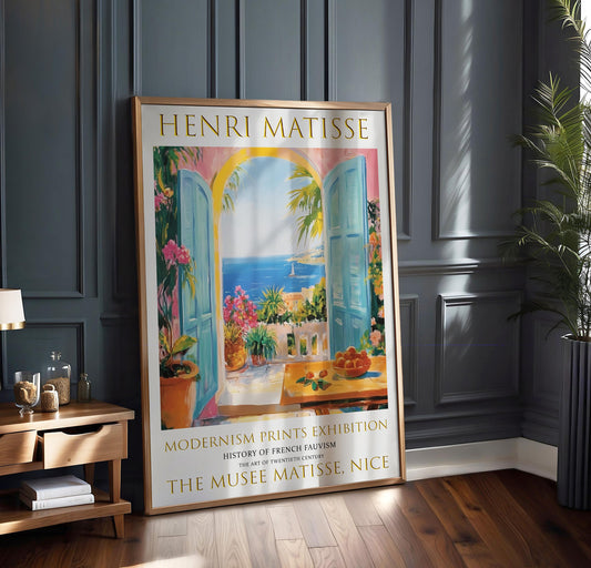 Henri Matisse Print: Open Window, Fauvism Mediterranean Art