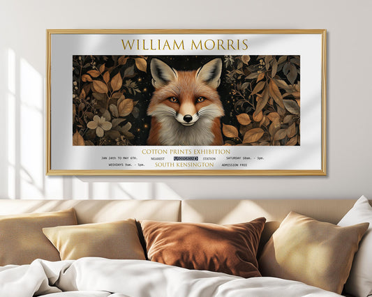 William Morris Fox Art Print: Vintage Botanical Exhibition Poster