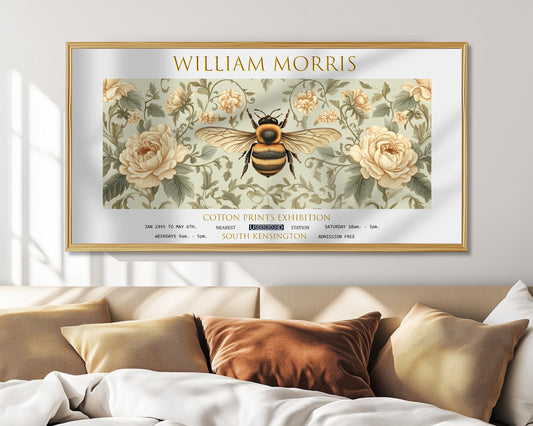 William Morris Panoramic Print – William Morris Poster – Bee Print