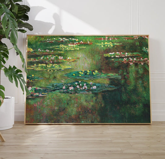 Claude Monet Water Lilies Art Print: Vintage Impressionist Decor