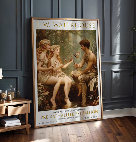 Water Nymphs Art Print: John William Waterhouse Pre-Raphaelite Style