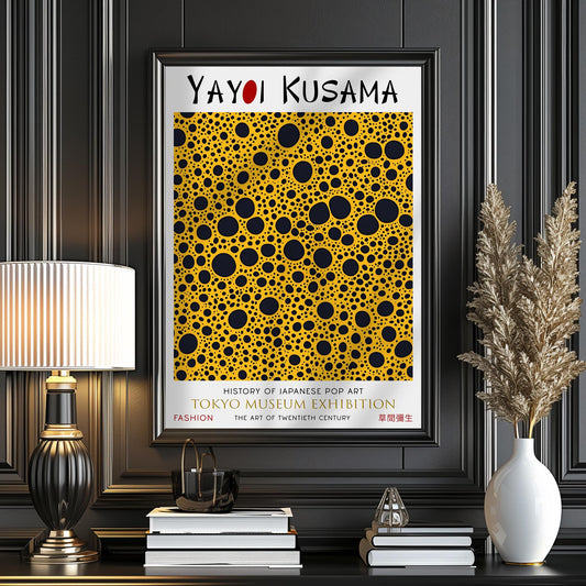 Japanese Polka Dot PRINT WALL ART Picture Poster
