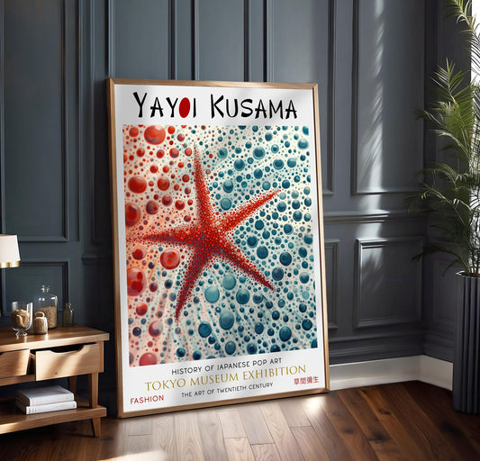 Yayoi Kusama Starfish Print: Tokyo Museum Exhibition, Japanese Art