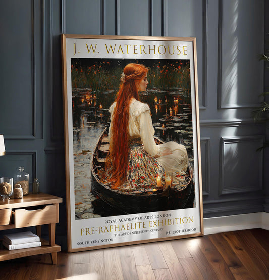 Waterhouse Art Print: Lady of the Lake, Pre-Raphaelite Home Decor