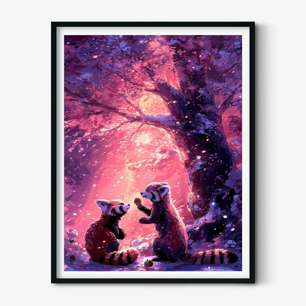 Red Panda Print – Whimsical Forest Poster | Magical Nursery Wall Art