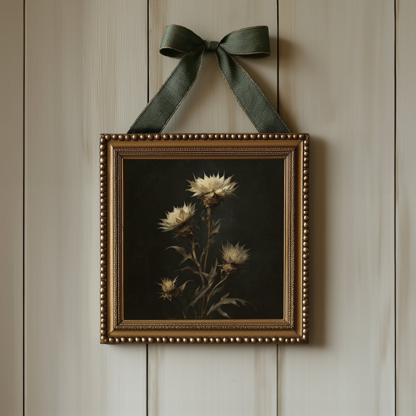 Gothic Floral Art Print - Dark Academia Poster Wall Art