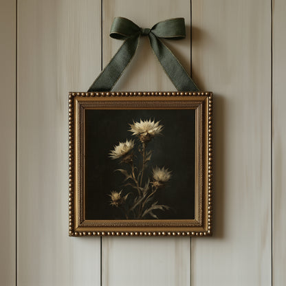 Gothic Floral Art Print - Dark Academia Poster Wall Art