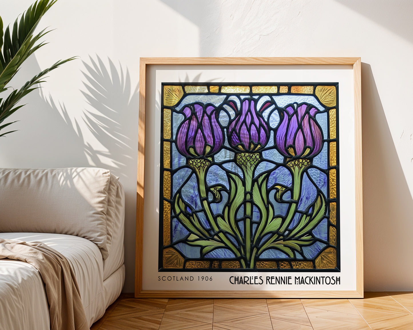 Rennie Mackintosh Thistle Print – Art Nouveau Wall Art - Art Deco Poster