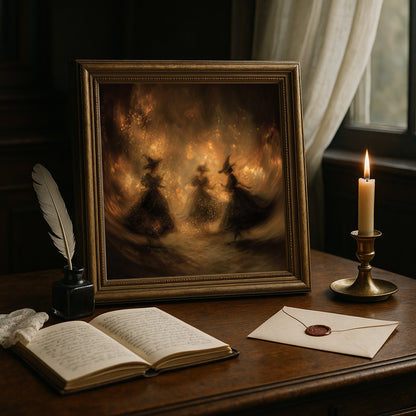 Witches Gothic Print - Dark Academia Poster Wall Art