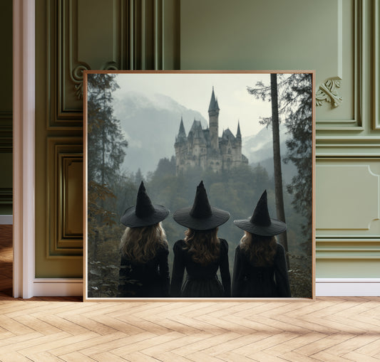 Dark Academia Witch Poster - Gothic Home Decor Wall Art
