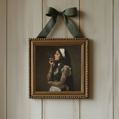Tattooed Nun Print – Gothic Alternative Wall Art