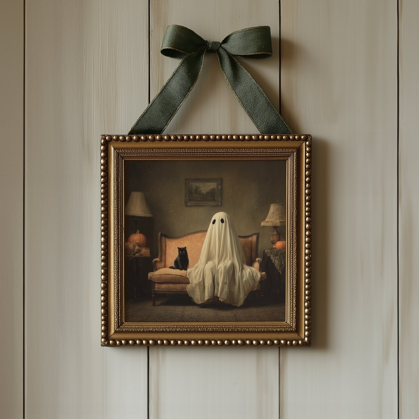 Ghost Halloween Print - Gothic Wall Art - Spooky Poster