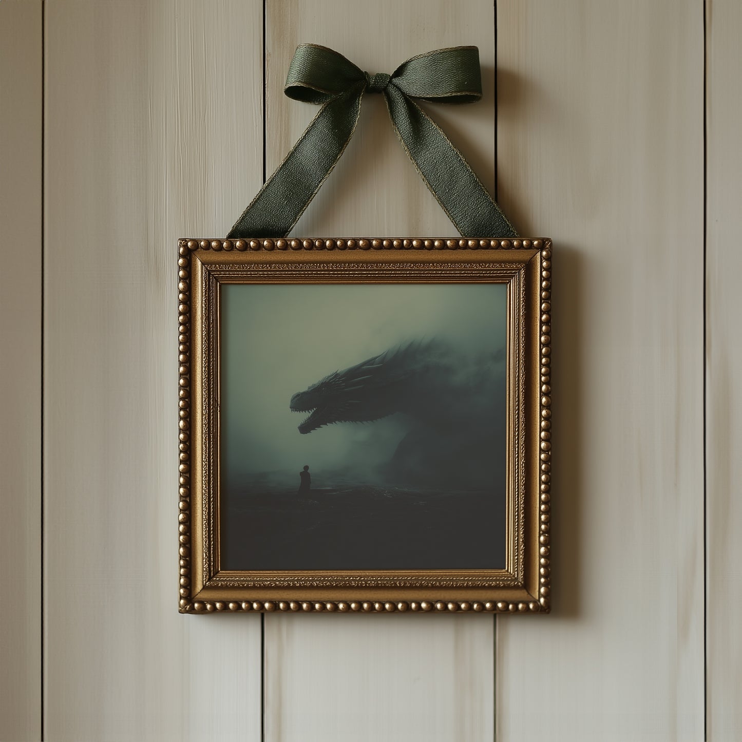 Gothic Dragon Wall Art - Fantasy Poster - Dark Academia Print