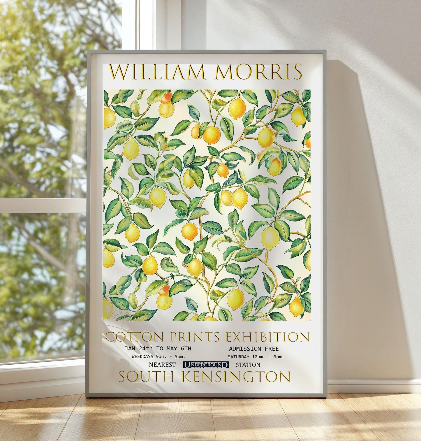 William Morris Wall Art – Vintage Floral Print | Lemon Tree Botanical Decor