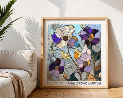 Rennie Mackintosh Print –  Botanical Wall Art - Art Deco Poster