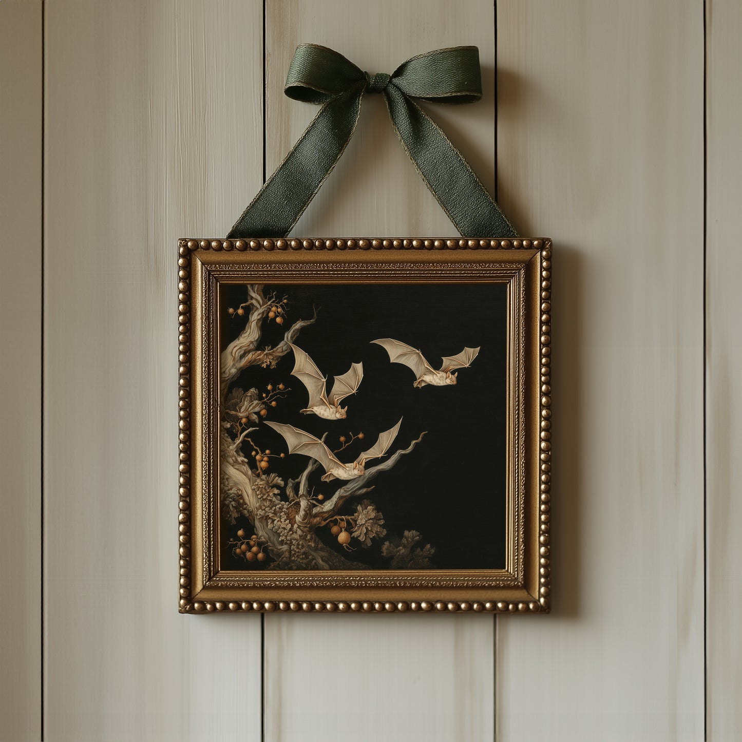 Bat Print – Dark Academia Poster - Gothic Halloween Wall Art
