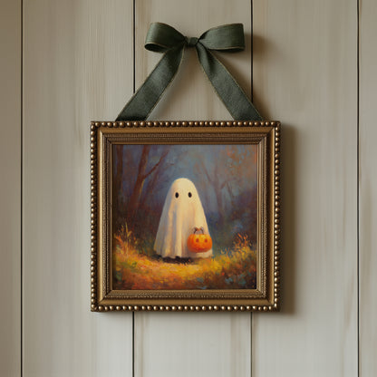 Cute Ghost Print – Spooky Halloween Wall Art