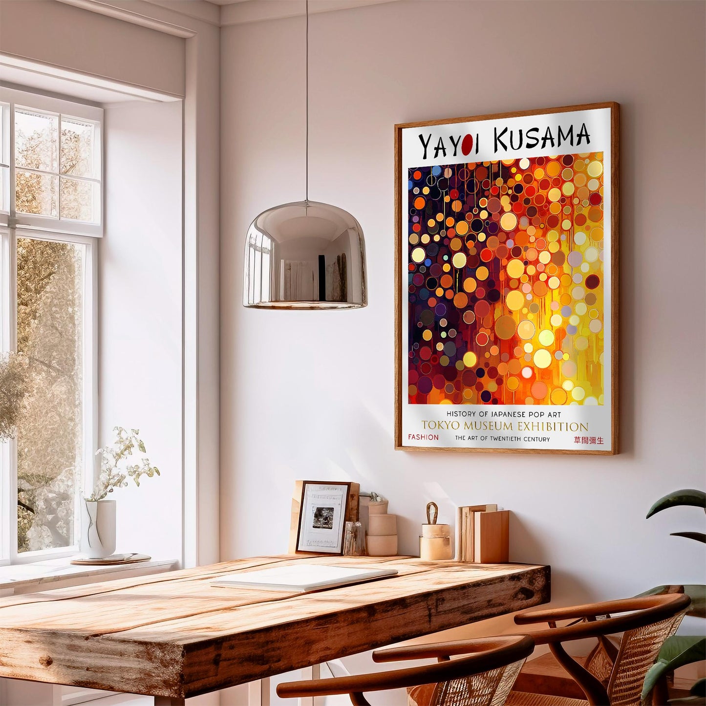 Polka Dot Yayoi Kusama Poster Print, Japanese Wall Art