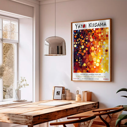 Polka Dot Yayoi Kusama Poster Print, Japanese Wall Art