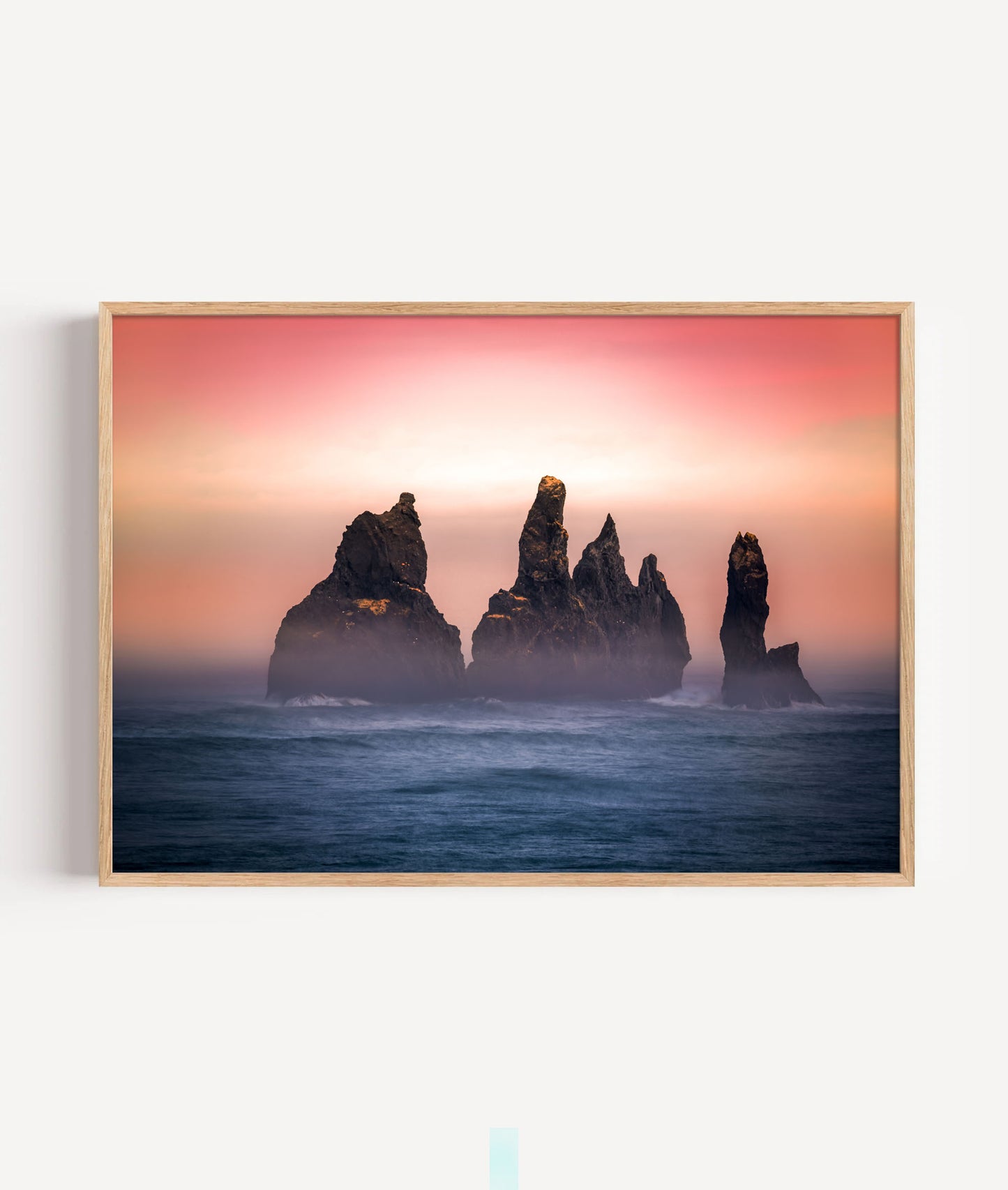 Rocky Sunset Print, Ocean Seascape Photography Wall Art Poster, Coastal Decor