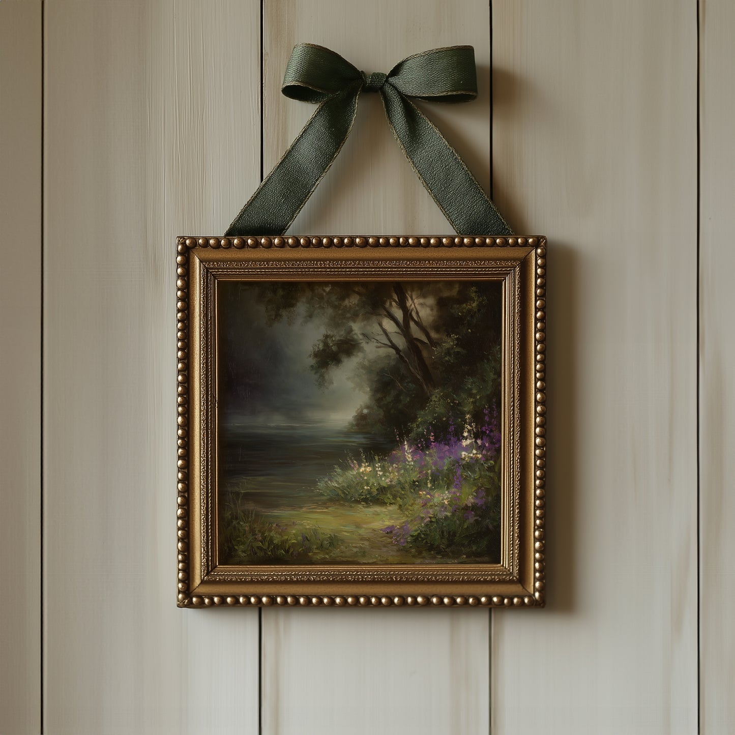 Moody Lake Print -Dark Academia Poster - Whimsical Wall Art