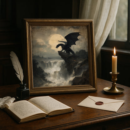 Dragon Print – Gothic Fantasy Wall Art