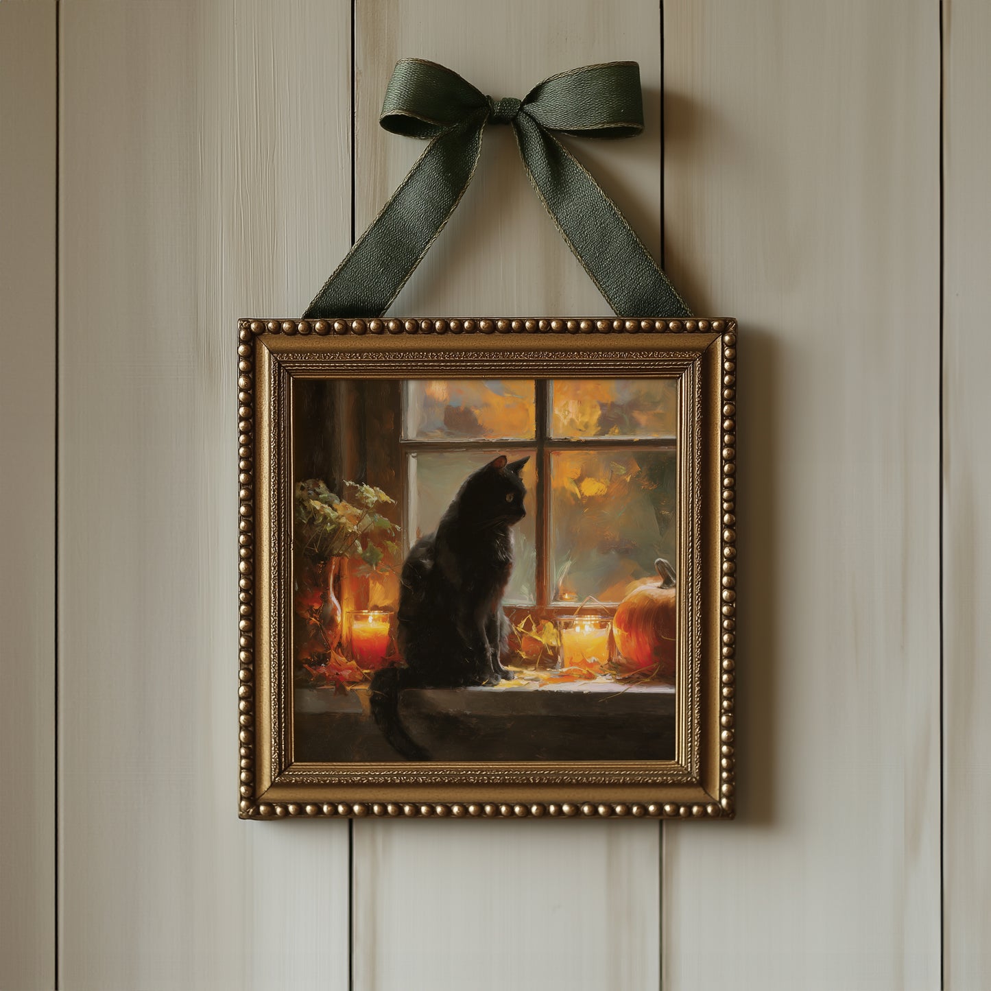 Black Cat Print - Gothic Decor - Halloween Witchy Wall Art