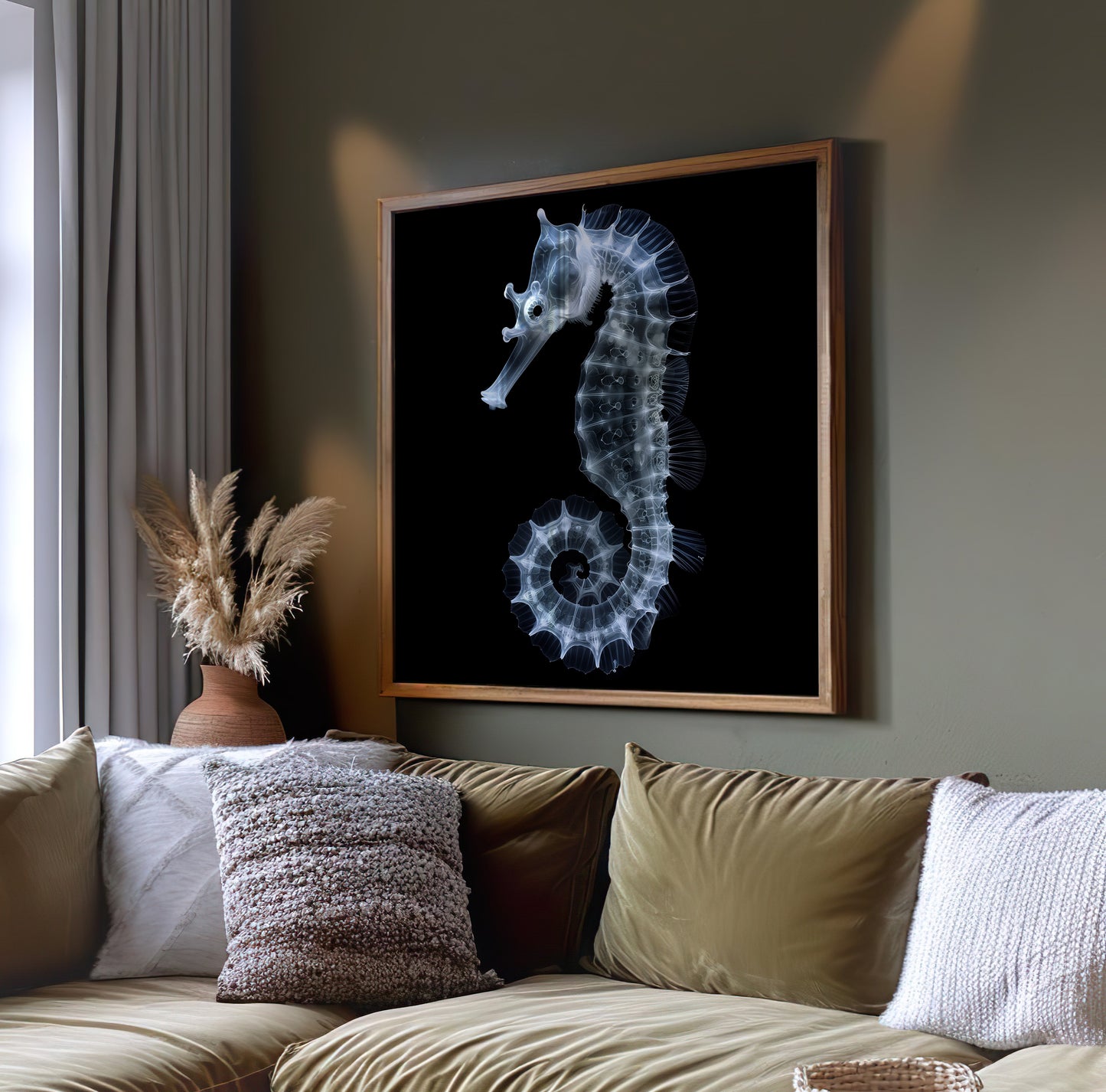 Seahorse Print - Gothic Decor - Ocean Poster