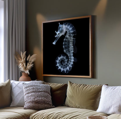 Seahorse Print - Gothic Decor - Ocean Poster