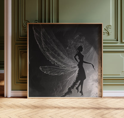 Raven Print - Gothic X-Ray Poster - Dark Academia Wall Art