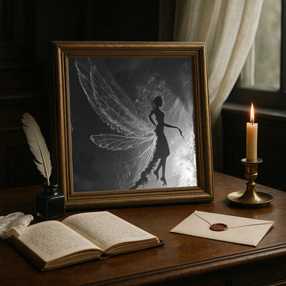 Raven Print - Gothic X-Ray Poster - Dark Academia Wall Art