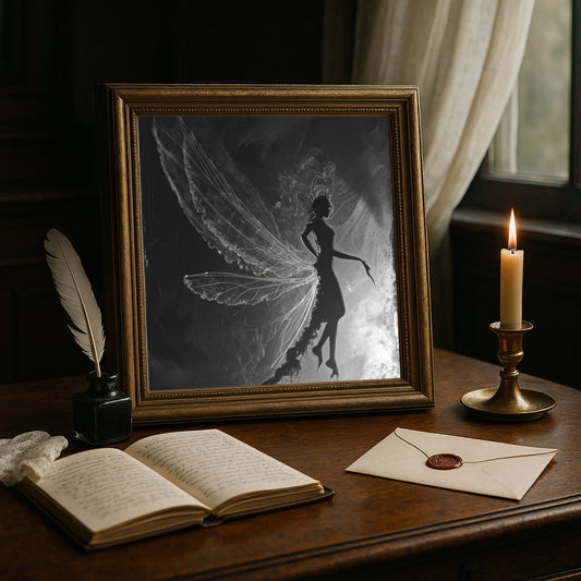 Raven Print - Gothic X-Ray Poster - Dark Academia Wall Art