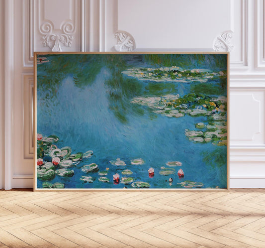 Monet Water Lilies Art Print: Vintage Impressionist Home Decor