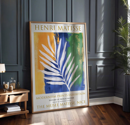 Henri Matisse Exhibition Poster: Fauvism Botanical Art Print
